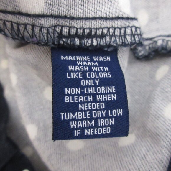 Chaps Blazer Jacket Womens Plus 3X Navy & White Polka Dot Button Front Pockets - Picture 4 of 6